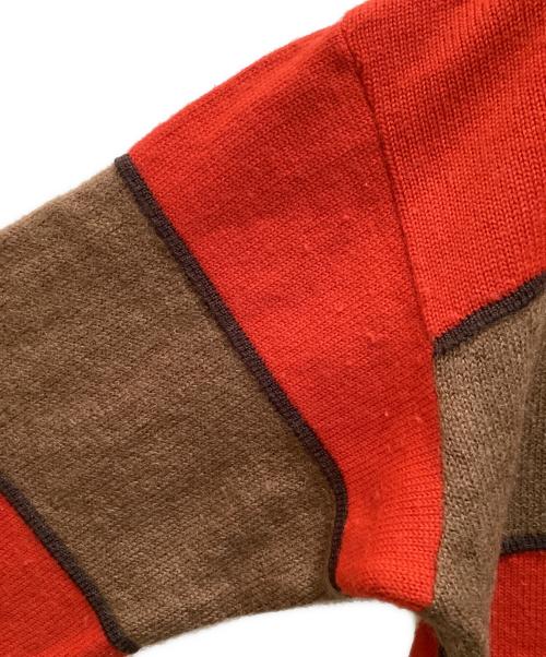 ISSEY MIYAKE（イッセイミヤケ）ISSEY MIYAKE (イッセイミヤケ) 90'sボーダーニット グリーン×レッド サイズ:Mの古着・服飾アイテム