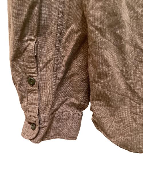 RRL（ダブルアールエル）RRL (ダブルアールエル) チンストラップ付ワークシャツ ブラウン サイズ:Lの古着・服飾アイテム