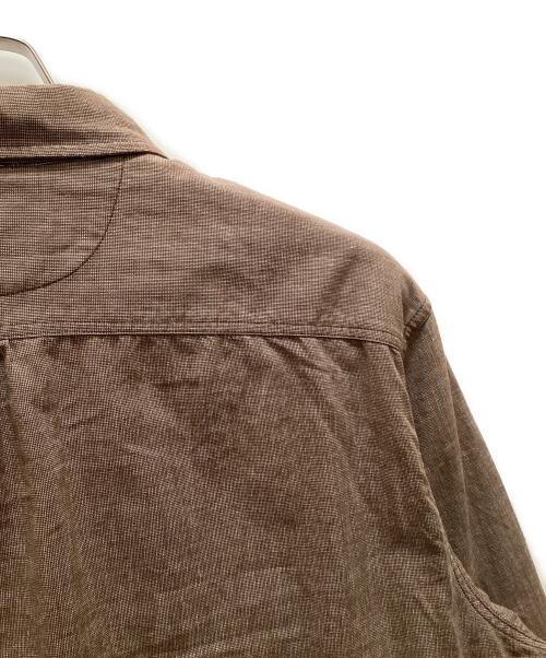 RRL（ダブルアールエル）RRL (ダブルアールエル) チンストラップ付ワークシャツ ブラウン サイズ:Lの古着・服飾アイテム