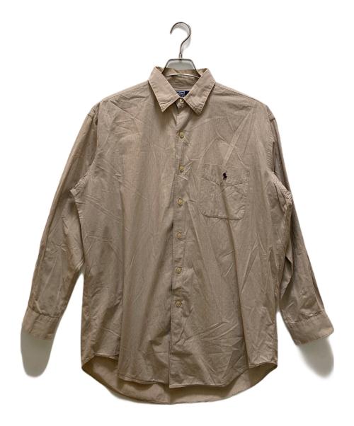 POLO RALPH LAUREN（ポロ・ラルフローレン）POLO RALPH LAUREN (ポロ・ラルフローレン) レギュラーカラーシャツ ベージュ サイズ:Mの古着・服飾アイテム