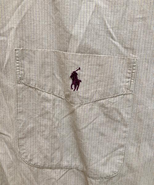 POLO RALPH LAUREN（ポロ・ラルフローレン）POLO RALPH LAUREN (ポロ・ラルフローレン) レギュラーカラーシャツ ベージュ サイズ:Mの古着・服飾アイテム