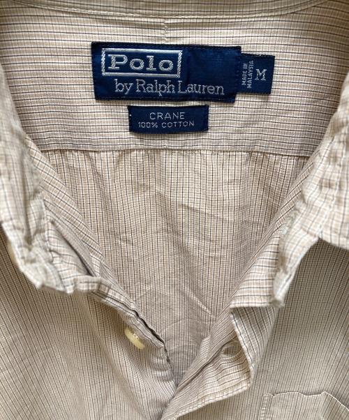 POLO RALPH LAUREN（ポロ・ラルフローレン）POLO RALPH LAUREN (ポロ・ラルフローレン) レギュラーカラーシャツ ベージュ サイズ:Mの古着・服飾アイテム