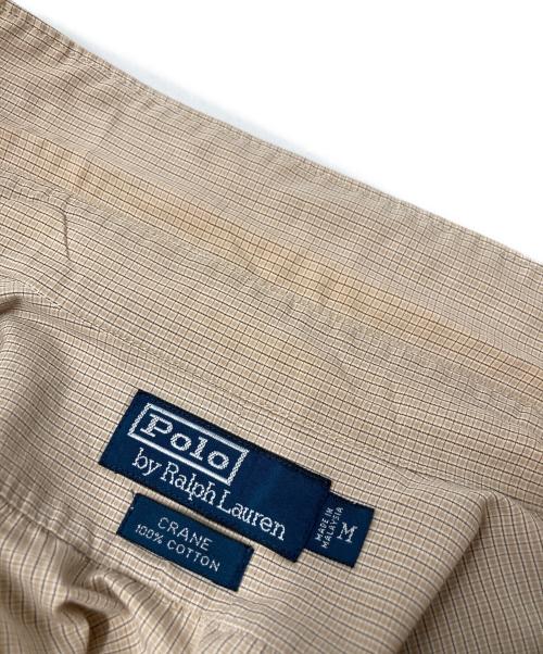 POLO RALPH LAUREN（ポロ・ラルフローレン）POLO RALPH LAUREN (ポロ・ラルフローレン) レギュラーカラーシャツ ベージュ サイズ:Mの古着・服飾アイテム