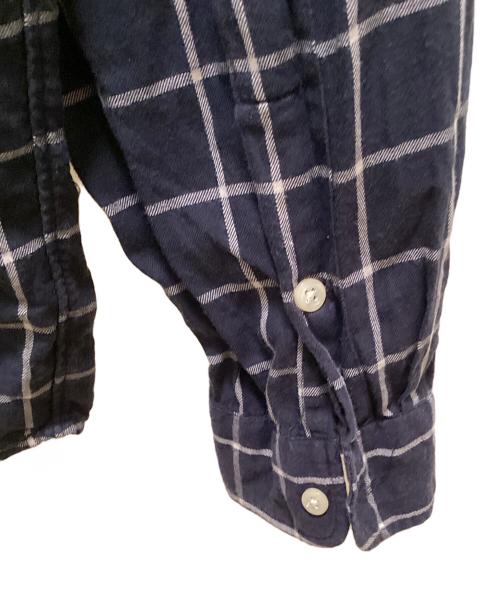 RALPH LAUREN（ラルフローレン）RALPH LAUREN (ラルフローレン) ウィンドウチェック ボタンダウンシャツ ネイビー サイズ:Lの古着・服飾アイテム