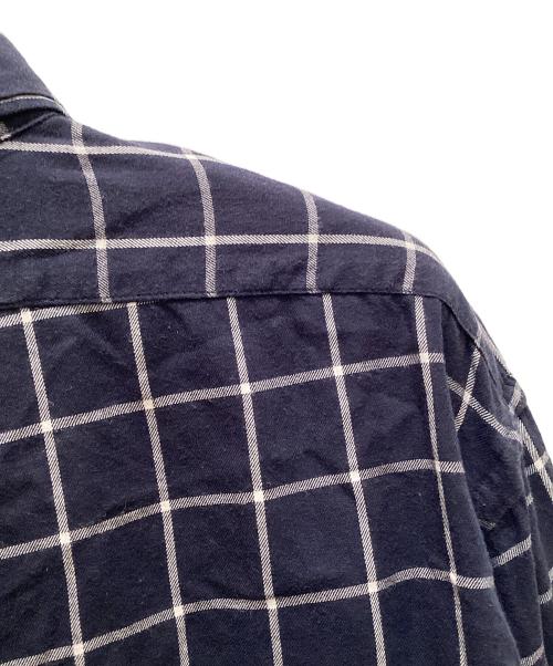 RALPH LAUREN（ラルフローレン）RALPH LAUREN (ラルフローレン) ウィンドウチェック ボタンダウンシャツ ネイビー サイズ:Lの古着・服飾アイテム