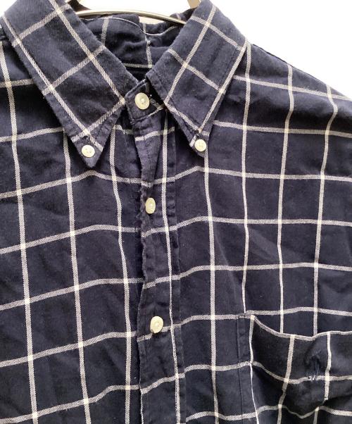 RALPH LAUREN（ラルフローレン）RALPH LAUREN (ラルフローレン) ウィンドウチェック ボタンダウンシャツ ネイビー サイズ:Lの古着・服飾アイテム