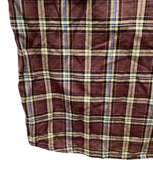 stussy（ステューシー）stussy (ステューシー) 半袖チェックシャツ ブラウン サイズ:Sの古着・服飾アイテム