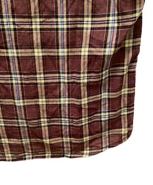 stussy（ステューシー）stussy (ステューシー) 半袖チェックシャツ ブラウン サイズ:Sの古着・服飾アイテム