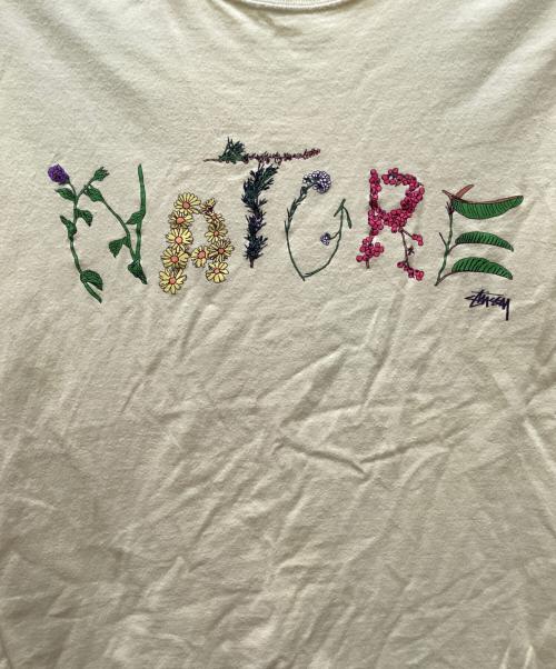 stussy（ステューシー）stussy (ステューシー) NATURE プリントTシャツ イエロー サイズ:Mの古着・服飾アイテム