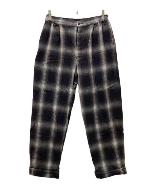 Kinema（キネマ）Kinema (キネマ) オンブレチェックパンツ ブラック×ホワイト サイズ:Mの古着・服飾アイテム