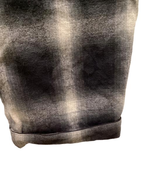 Kinema（キネマ）Kinema (キネマ) オンブレチェックパンツ ブラック×ホワイト サイズ:Mの古着・服飾アイテム