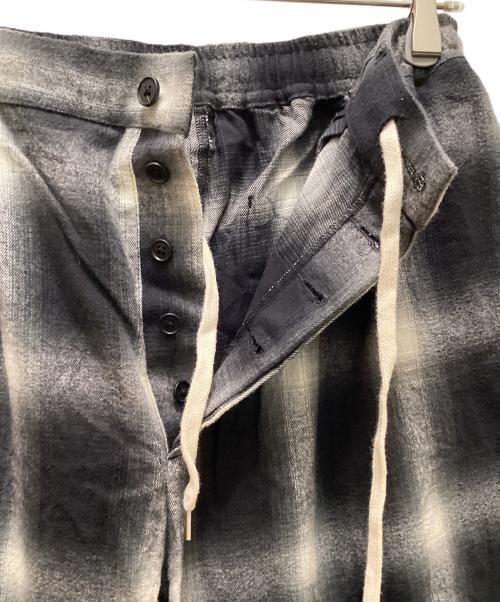 Kinema（キネマ）Kinema (キネマ) オンブレチェックパンツ ブラック×ホワイト サイズ:Mの古着・服飾アイテム