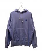 Acne studiosアクネ ストゥディオス）の古着「フェイスパッチプルオーバーパーカー」｜ブルー