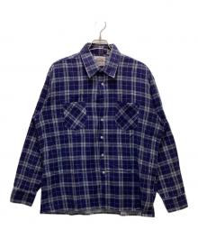 SAUCATUCK（ソーガタック）の古着「ヴィンテージチェックネルシャツ」｜ブルー
