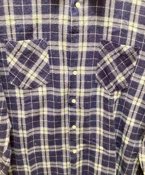 SAUCATUCK（ソーガタック）SAUCATUCK (ソーガタック) ヴィンテージチェックネルシャツ ブルー サイズ:XLの古着・服飾アイテム