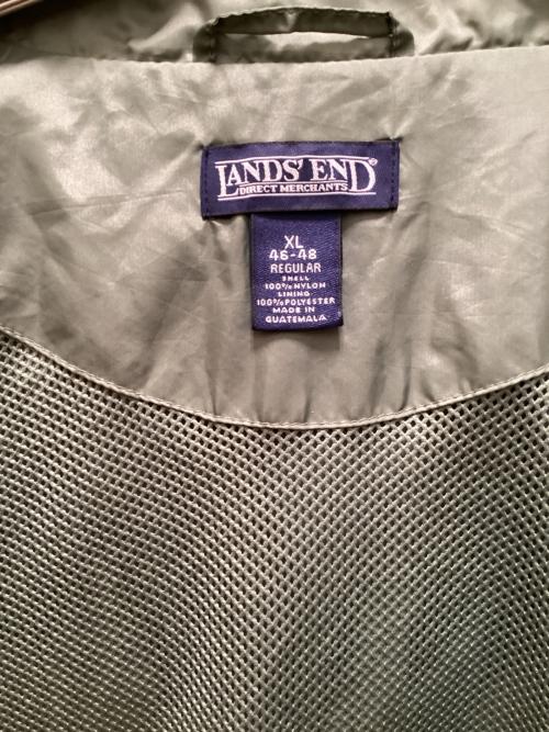 LAND'S END（ランズエンド）LAND'S END (ランズエンド) ヴィンテージナイロンジャケット カーキ サイズ:XLの古着・服飾アイテム
