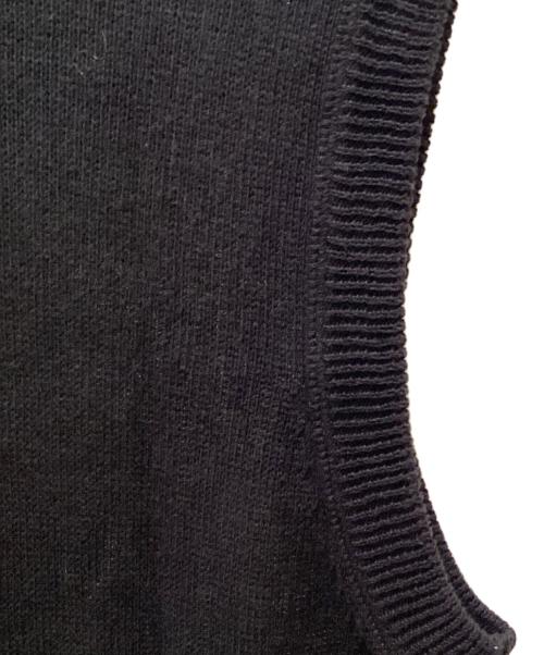 MHL（エムエイチエル）MHL (エムエイチエル) ジップアップニットベスト ブラック サイズ:Mの古着・服飾アイテム
