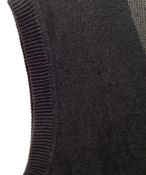 MHL（エムエイチエル）MHL (エムエイチエル) ジップアップニットベスト ブラック サイズ:Mの古着・服飾アイテム