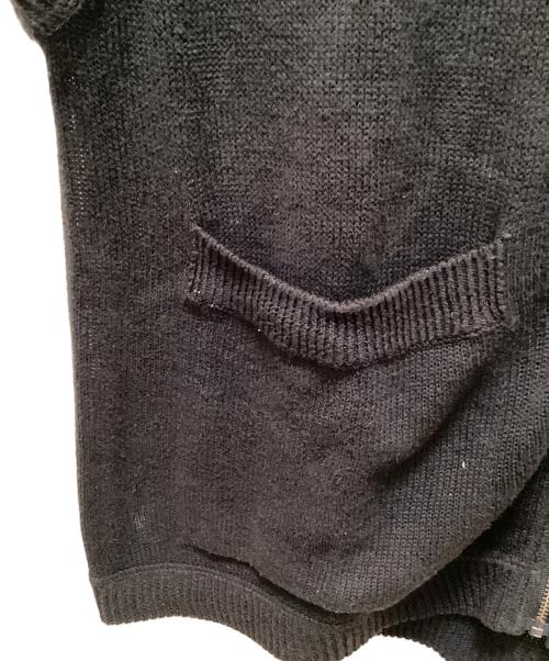 MHL（エムエイチエル）MHL (エムエイチエル) ジップアップニットベスト ブラック サイズ:Mの古着・服飾アイテム