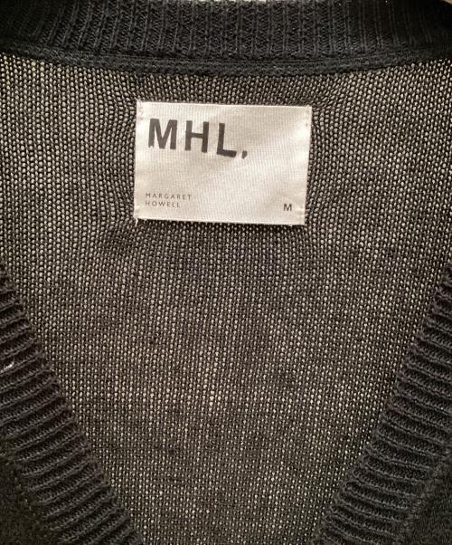 MHL（エムエイチエル）MHL (エムエイチエル) ジップアップニットベスト ブラック サイズ:Mの古着・服飾アイテム