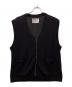 MHL（エムエイチエル）の古着「ジップアップニットベスト」｜ブラック