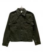 VINTAGE MILITARYヴィンテージ ミリタリー）の古着「ヴィンテージモールスキンミリタリージャケット」｜カーキ