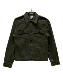 VINTAGE MILITARY（ヴィンテージ ミリタリー）の古着「ヴィンテージモールスキンミリタリージャケット」｜カーキ