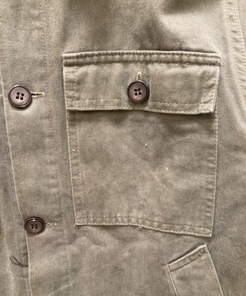 VINTAGE MILITARY（ヴィンテージ ミリタリー）VINTAGE MILITARY (ヴィンテージ ミリタリー) ヴィンテージモールスキンミリタリージャケット カーキ サイズ:４２の古着・服飾アイテム
