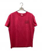 NATAL DESIGN×GRIND LODGEネイタルデザイン×グラインドロッジ）の古着「コラボトライアングルTシャツ」｜ピンク