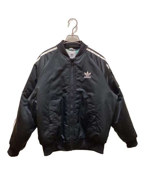 adidas（アディダス）adidas (アディダス) Hattie Stewart (ハティ・スチュワート) コラボボンバージャケット ブラック サイズ:0Tの古着・服飾アイテム