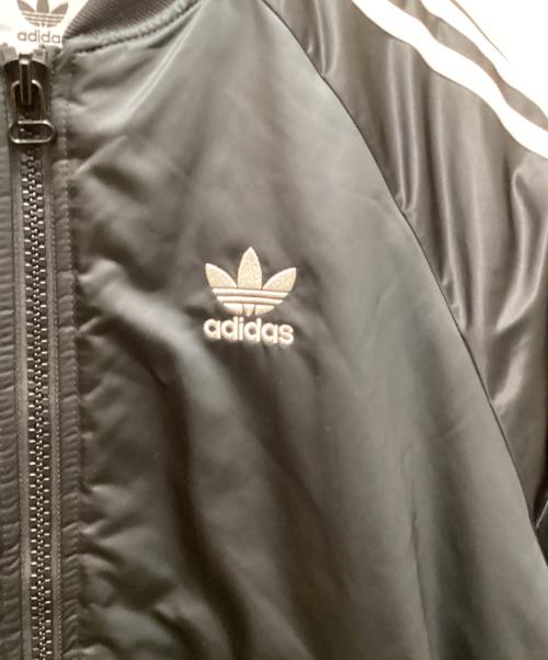 adidas（アディダス）adidas (アディダス) Hattie Stewart (ハティ・スチュワート) コラボボンバージャケット ブラック サイズ:0Tの古着・服飾アイテム