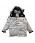 THE NORTH FACE（ザ ノース フェイス）の古着「コールドワークス ロゴ 総柄 700フィル ダウン パーカ」｜ホワイト