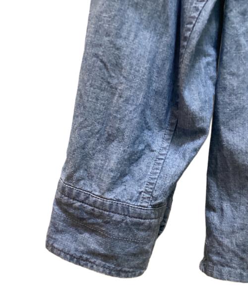 MOJITO（モヒート）MOJITO (モヒート) BEAMS PLUS (ビームスプラス) 別注シャンブレーアブサンシャツ インディゴ サイズ:Lの古着・服飾アイテム