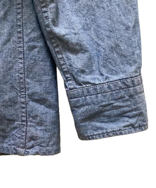 MOJITO（モヒート）MOJITO (モヒート) BEAMS PLUS (ビームスプラス) 別注シャンブレーアブサンシャツ インディゴ サイズ:Lの古着・服飾アイテム