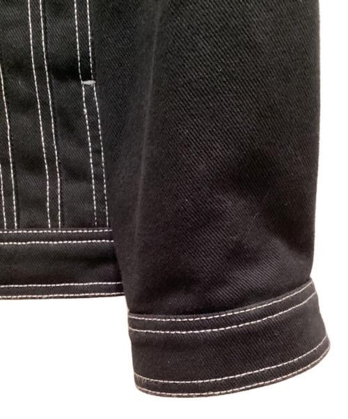 NEU IN（ニューイン）NEU IN (ニューイン) ステッチデザインデニムジャケット ブラック サイズ:Sの古着・服飾アイテム