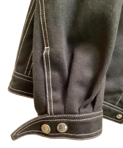 NEU IN（ニューイン）NEU IN (ニューイン) ステッチデザインデニムジャケット ブラック サイズ:Sの古着・服飾アイテム