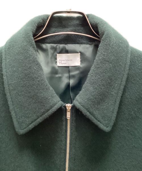 apartment Three（アパートメントスリー）apartment Three (アパートメントスリー) Cropped Jacket グリーン サイズ:2の古着・服飾アイテム