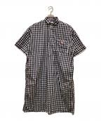 DANTONダントン）の古着「プルオーバー ドレス ショートスリーブ」｜ブラック×ホワイト
