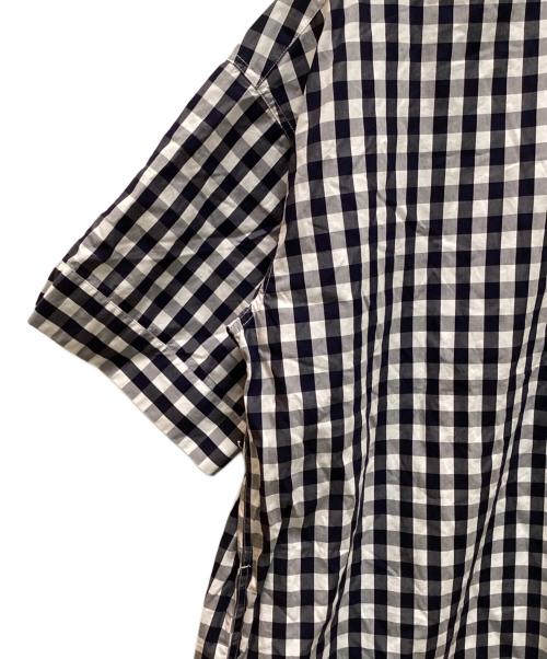 DANTON（ダントン）DANTON (ダントン) プルオーバー ドレス ショートスリーブ ブラック×ホワイト サイズ:３６の古着・服飾アイテム