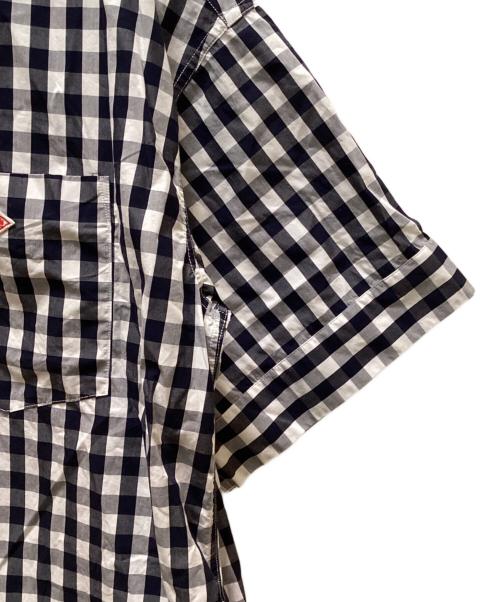 DANTON（ダントン）DANTON (ダントン) プルオーバー ドレス ショートスリーブ ブラック×ホワイト サイズ:３６の古着・服飾アイテム