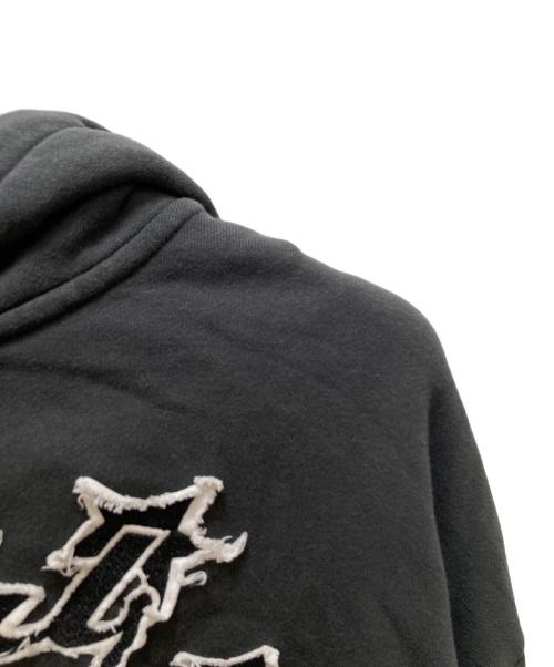 X-GIRL（エックスガール）X-GIRL (エックスガール) STAR LOGO ZIP UP HOODIE グレー サイズ:Lの古着・服飾アイテム