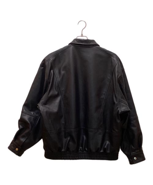 BEAMS（ビームス）BEAMS (ビームス) シープレザーブルゾン ブラック サイズ:Mの古着・服飾アイテム