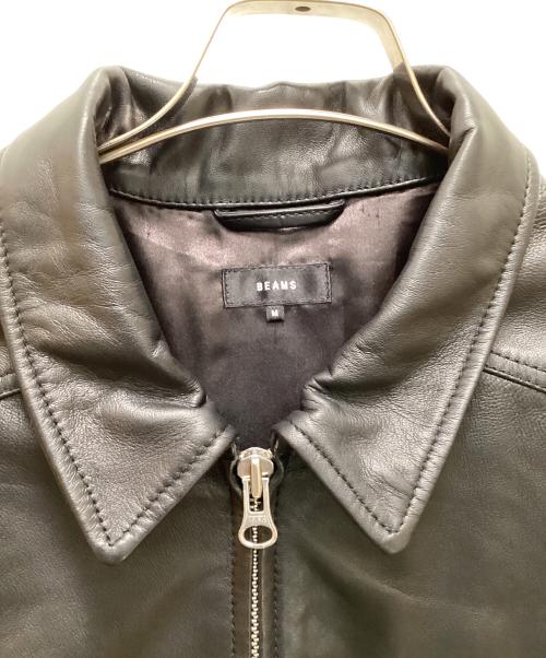 BEAMS（ビームス）BEAMS (ビームス) シープレザーブルゾン ブラック サイズ:Mの古着・服飾アイテム