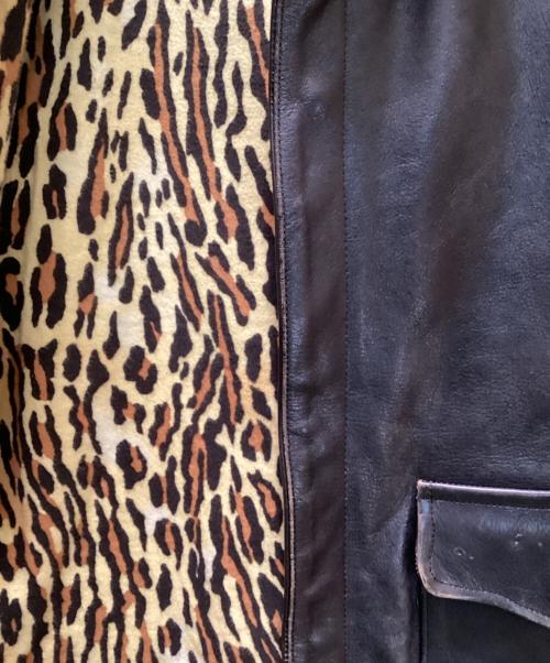 WACKO MARIA（ワコマリア）WACKO MARIA (ワコマリア) 裏 レオパードA-2フライトジャケット ブラウン サイズ:Mの古着・服飾アイテム