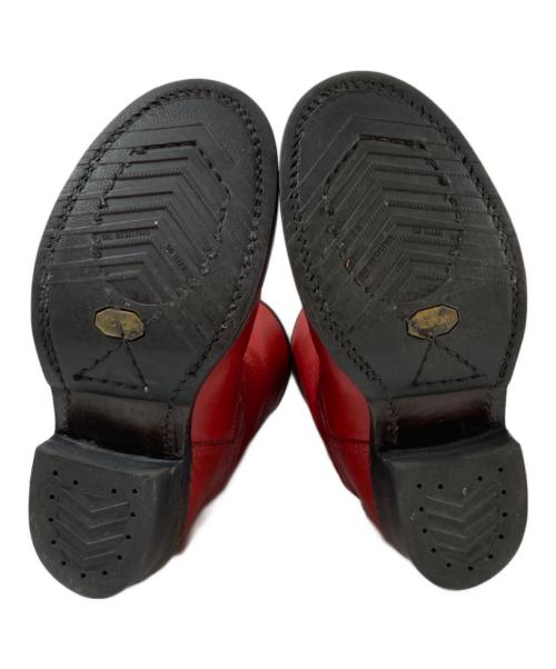 MADE IN GM JAPAN（メイドインジーエムジャパン）MADE IN GM JAPAN (メイドインジーエムジャパン) WOLF'S HEAD (ウルフズヘッド) 福禄寿 コラボエンジニアブーツ レッド サイズ:7の古着・服飾アイテム