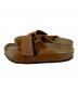 BIRKENSTOCK (ビルケンシュトック) KYOTO スウェードベルクロサンダル ブラウン サイズ:25cm：7000円