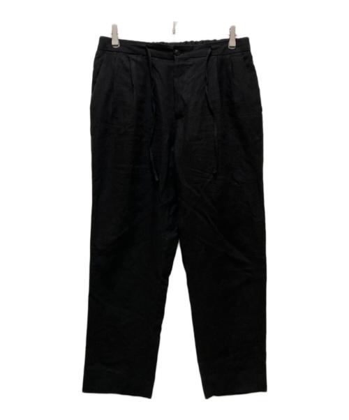 claudio mariani（クラウディオ・マリア―二）claudio mariani (クラウディオ・マリア―二) リネンイージーパンツ ブラック サイズ:50の古着・服飾アイテム