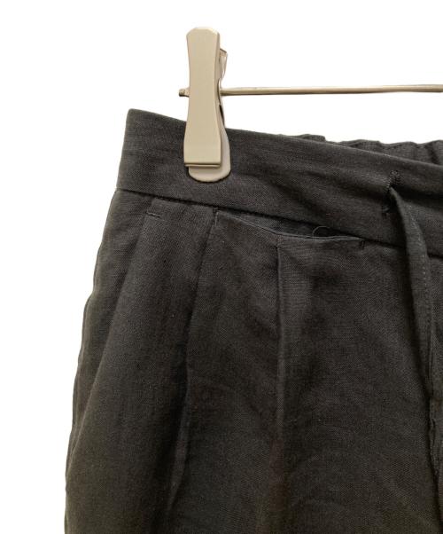 claudio mariani（クラウディオ・マリア―二）claudio mariani (クラウディオ・マリア―二) リネンイージーパンツ ブラック サイズ:50の古着・服飾アイテム