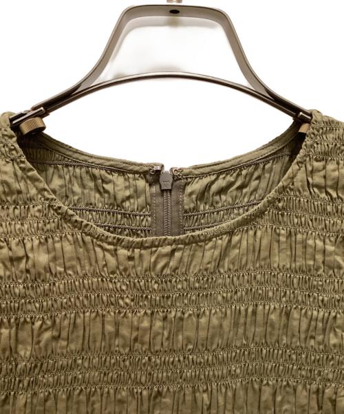 SLOBE IENA（スローブ イエナ）SLOBE IENA (スローブ イエナ) コットンシャーリングノースリーブワンピース ベージュ サイズ:FREEの古着・服飾アイテム