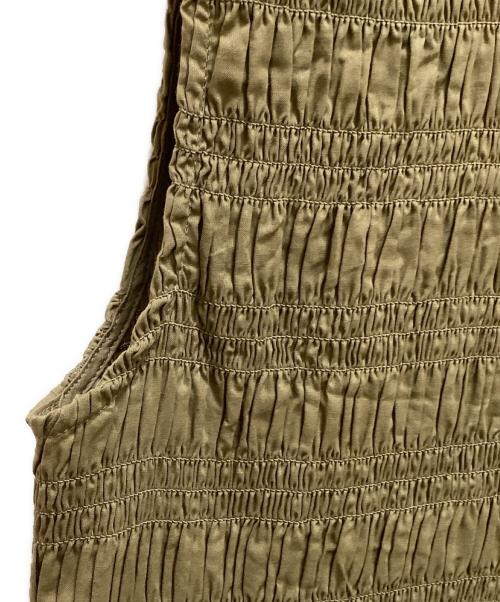 SLOBE IENA（スローブ イエナ）SLOBE IENA (スローブ イエナ) コットンシャーリングノースリーブワンピース ベージュ サイズ:FREEの古着・服飾アイテム